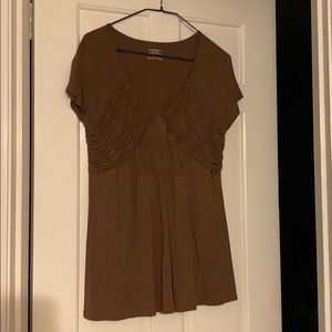 Brown flair top